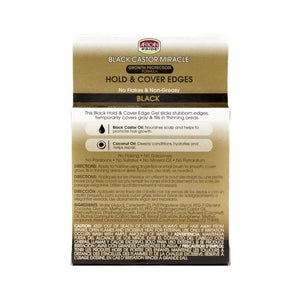 African Pride Black Castor Miracle Hold & Cover Edges, 2.25 Oz.
