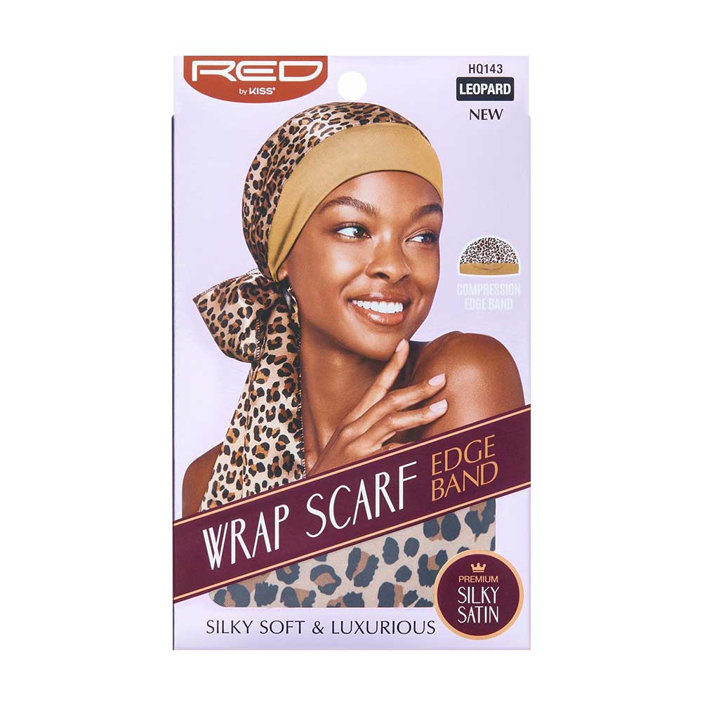 Red by Kiss Edge Band Wrap Scarf Nude