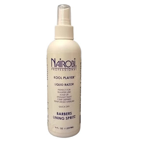 Nairobi Kool Player Liquid Razor Barbers Lining Spritz 8oz