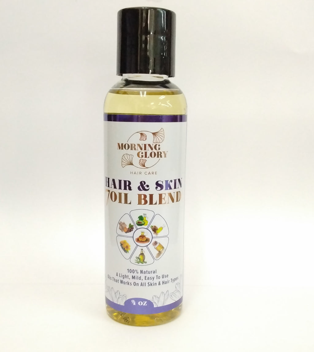 Morning Glory Hair & Skin 7 Oil Blend 100% Natural 4oz