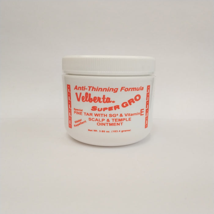 Velberta Anti-Thinning Formula Super Gro Pine Tar w/SG⁶ & Vitamin E Scalp & Temple Ointment