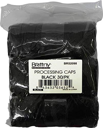 Black Processing Caps 30 Pack