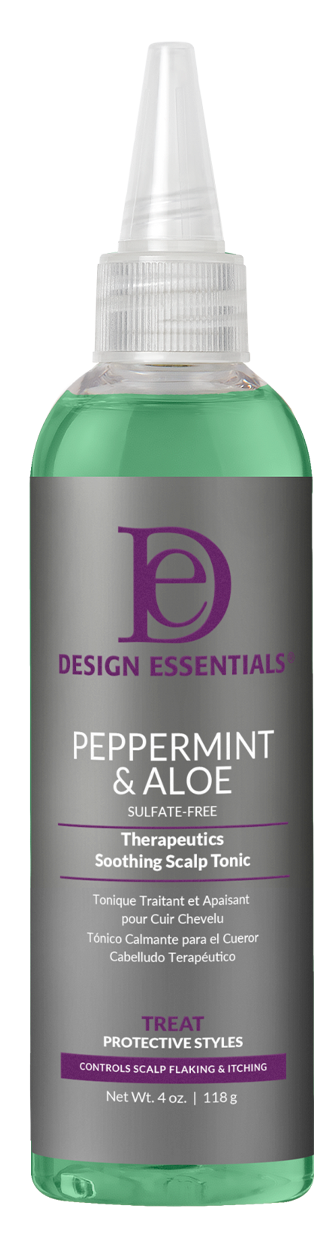 Design Essentials Peppermint & Aloe Soothing Scalp Tonic 4oz