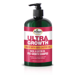 Difeel Ultra Growth Basil & Castor Oil Shampoo 12oz