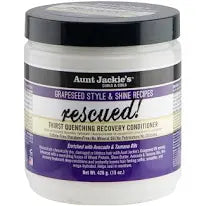 Aunt Jackie's Rescued! Thirst Quenching Recovery Style & Shine Grapeseed Recipe Conditioner 15oz