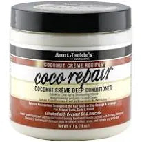 Aunt Jackie's Coco Repair Coconut Creme Recipe Deep Conditioner 15oz