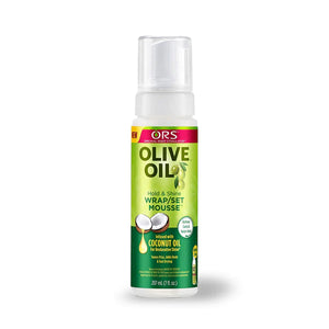 Organic Root Stimulator Olive Oil Wrap Set Mousse 7oz