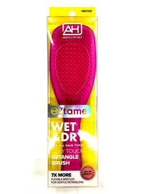 EZtame Wet & Dry Silky Touch Brush (Assorted Colors)