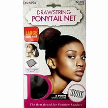 DRAWSTRING PONYTAIL NET ASSORTED BRANDS