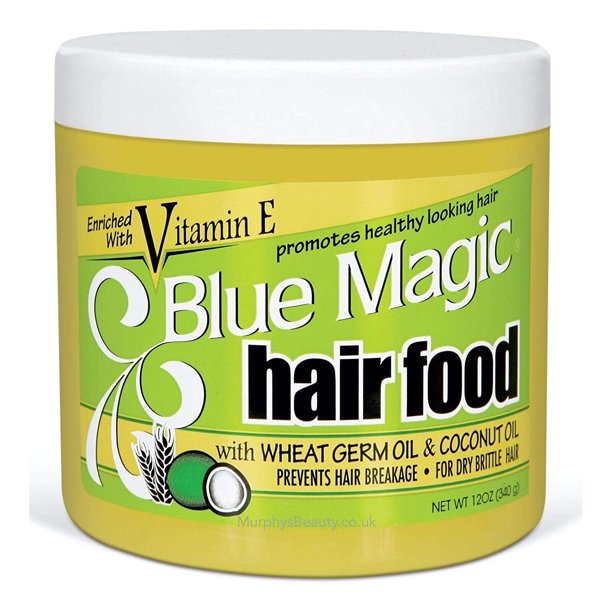 Blue Magic Hair Food, Wheat Germ & Coconut Oil, 12 Oz.