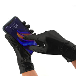Midnight Black Nitrile Gloves 100pk