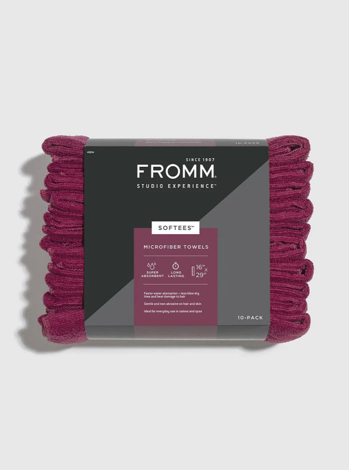 Fromm Softees Towels 10 Pack Cranberry