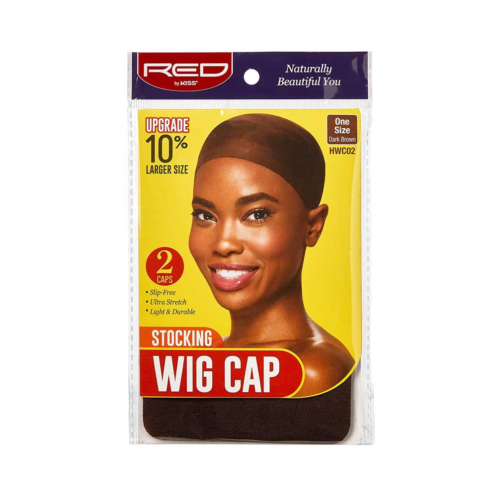 Red by Kiss Stocking Wig Cap (2pcs)
