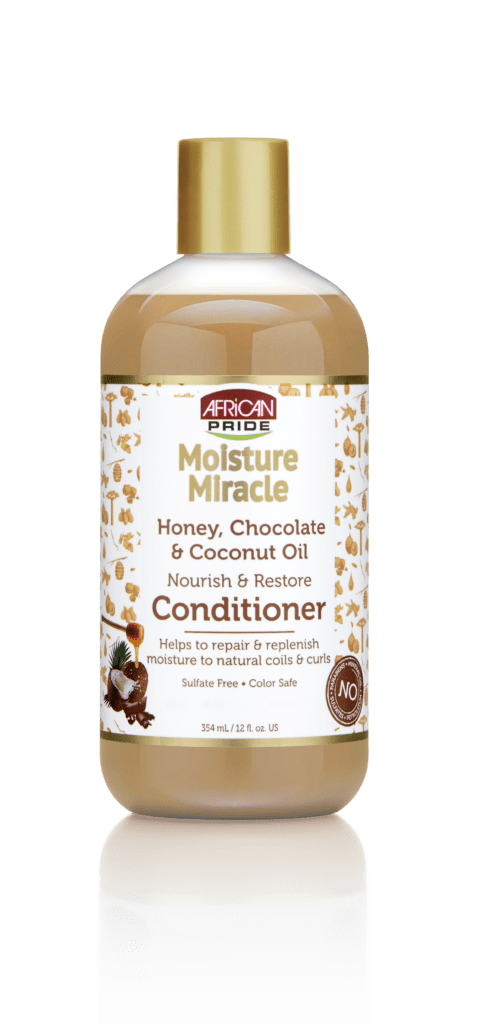 African Pride Moisture Miracle Honey, Chocolate & Coconut Oil Conditioner 16oz