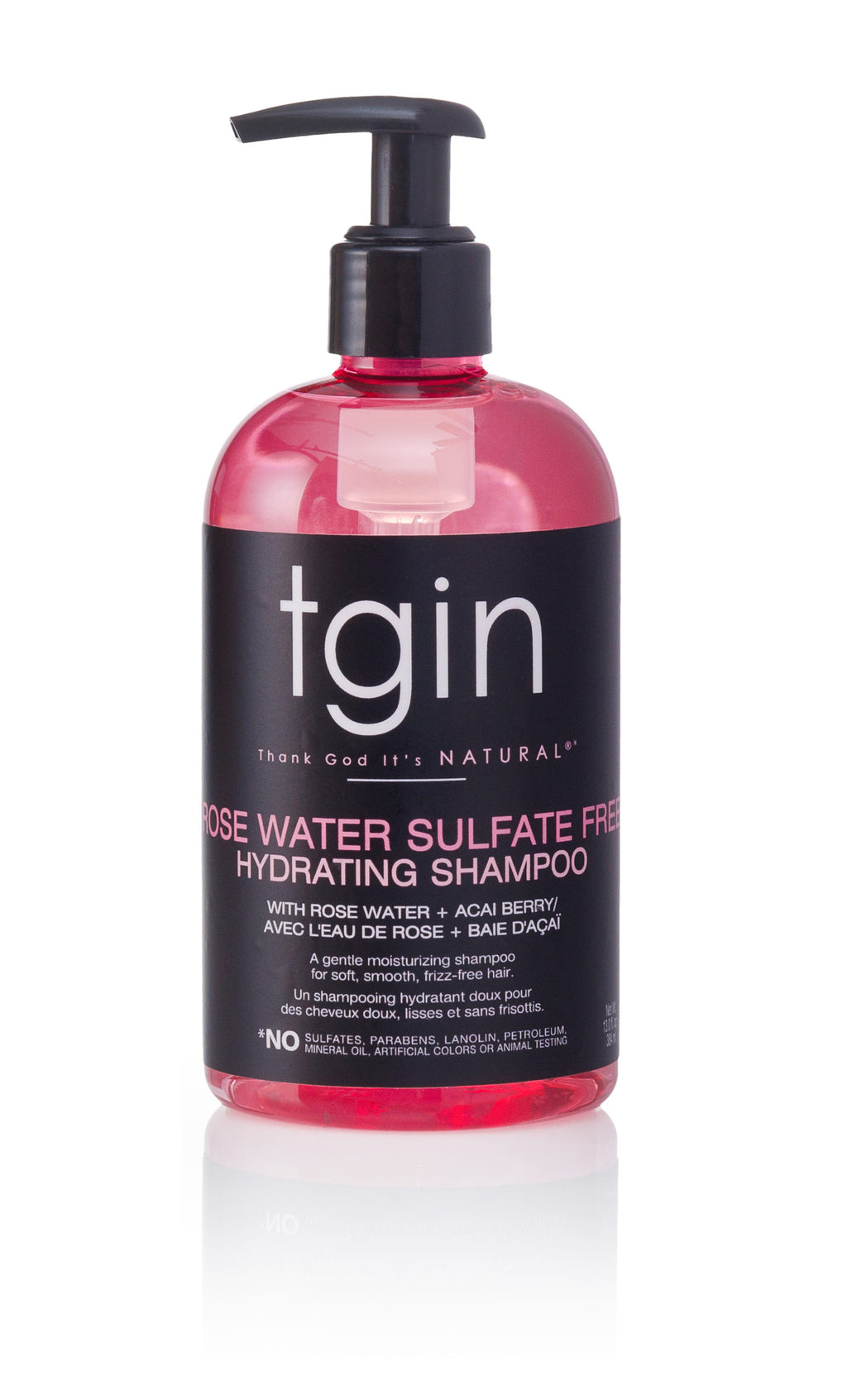 Tgin Rose Water Sulfate Free Hydrating Shampoo- 13oz