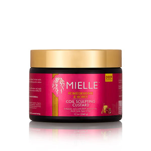 shiny pink label jar of mielle scuplting custard