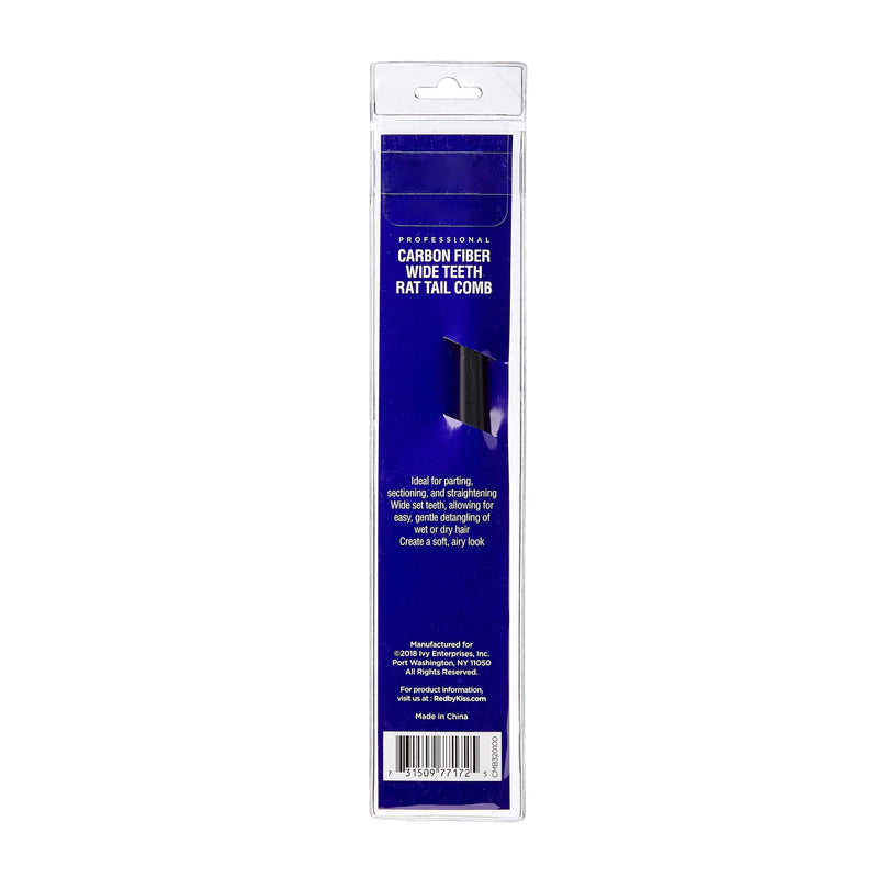 Carbon-Fiber Wide Teeth Rat Tail Comb – Ensley Beauty Supply