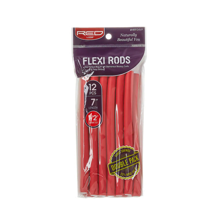 Red by Kiss Flexi Rods 7" Length - 12PCS