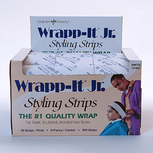 Graham Wrapp-It Styling Strips Carton WHITE #37300