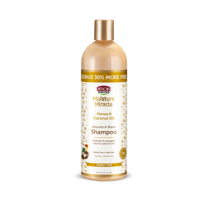African Pride Moisture Miracle Honey & Coconut Oil Shampoo 16oz