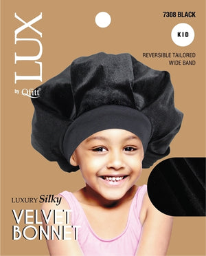 Kids Luxury Silky Velvet Bonnet