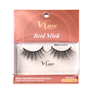 V-Luxe Real Mink Eyelashes – Rose or Gold