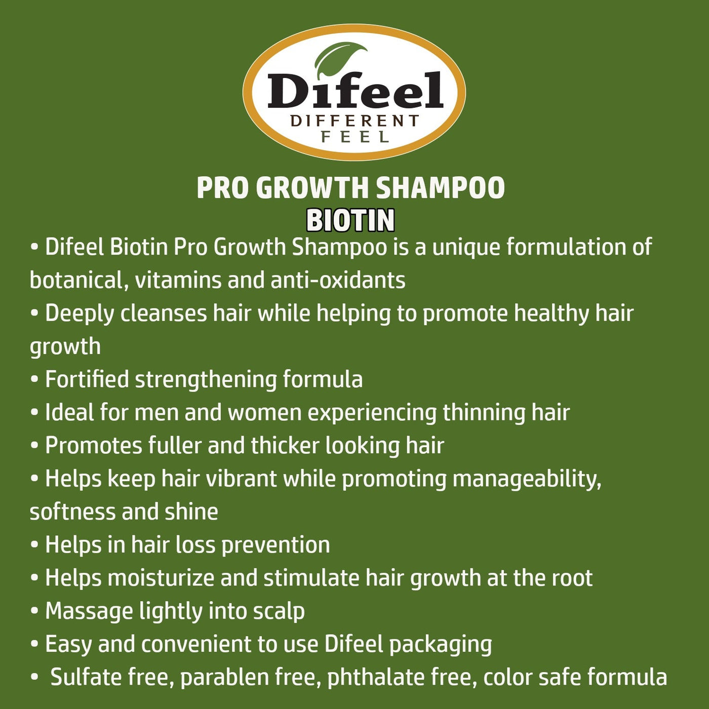 Difeel Rosemary And Mint Hair Strengthening Shampoo With Biotin – 33.8 Oz