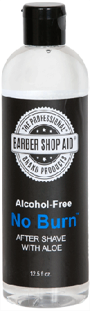 BARBER SHOP AID® NO BURN™ ALCOHOL FREE ANTISEPTIC/AFTERSHAVE 13 OZ.