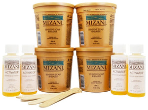 Mizani Sensitive Scalp Rhelaxer Kit Relaxer 4 Pack