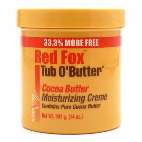 Red Fox Tub O' Butter Cocoa Butter Moisturizing Cream 14oz