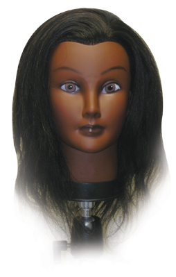 Burmax Mannequin Head Whitney Dark Complexion Dark Hair